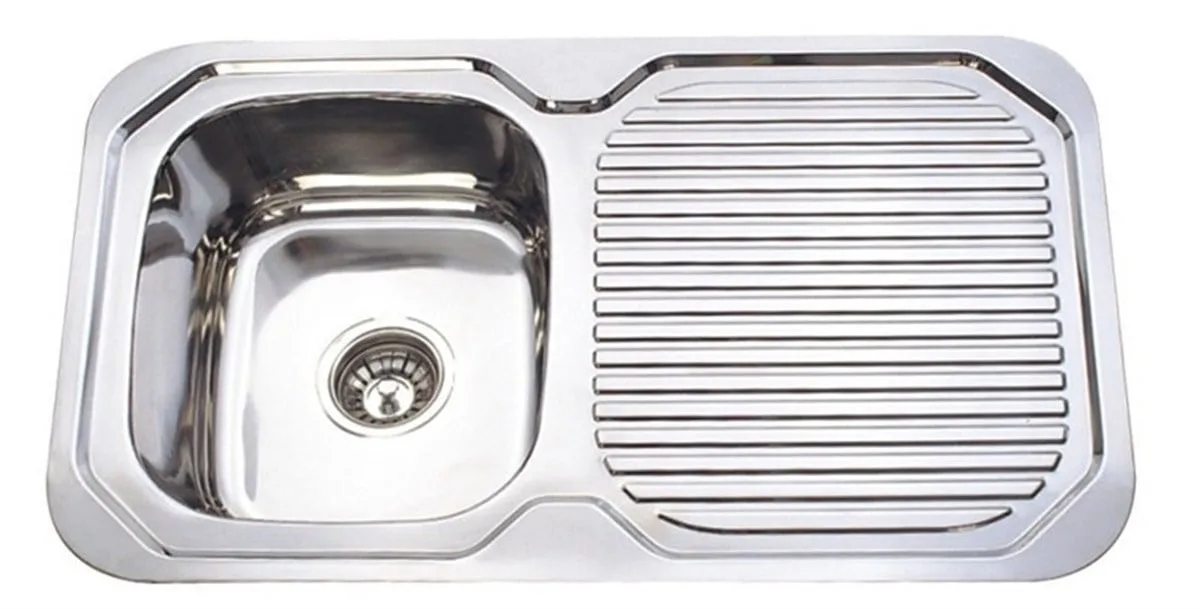 Primy Çelik Evye Tek Göz 78X48