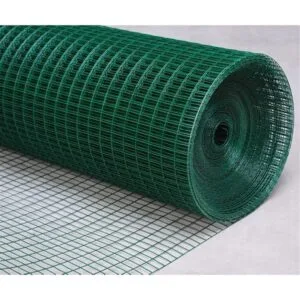 Galvanize Kareli Tel Yeşil Plastik Kaplı 1/2''x1'' (1 Metre Fiyatı)