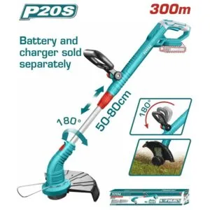 Total Akülü Ot Biçme Makinesi Misinali Kesme Çapı 3CM 20V (Sadece Alet)