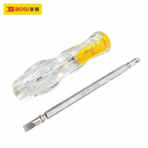 Bosi Tornavida Tester Çift Taraflı Yıldız-Düz 4X6.3MM 210MM