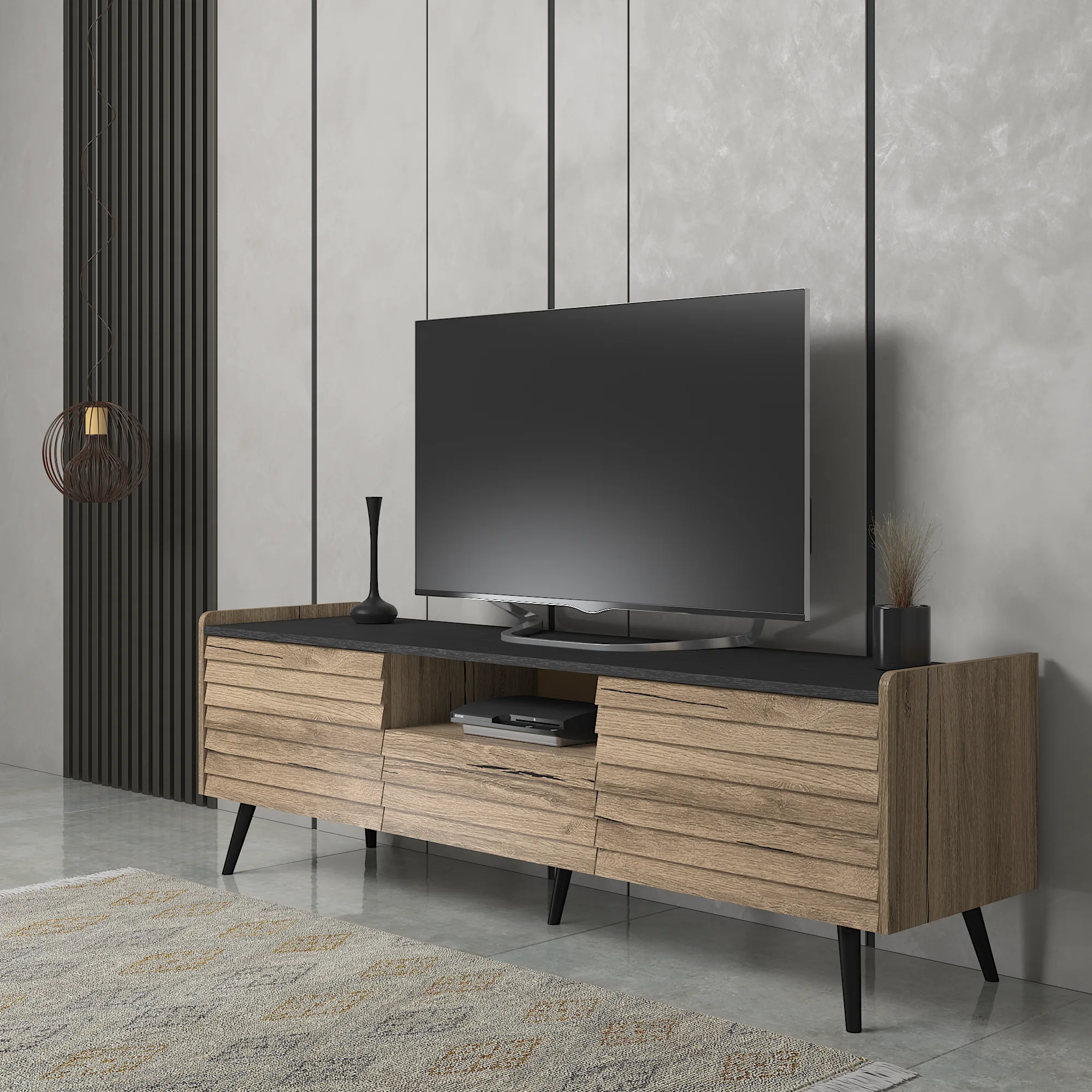 Lena Tv Ünitesi Atlatik Çam 180CMx50CMx40CM