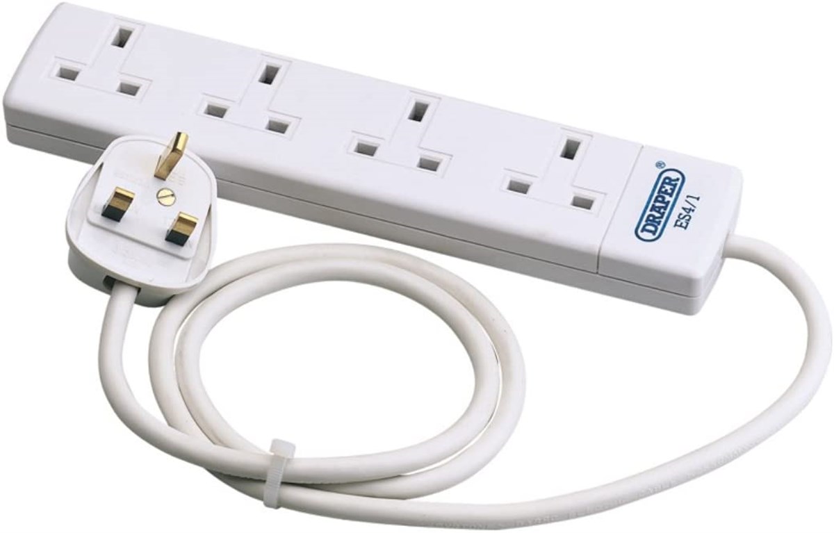 Draper Elektrik 4 Fişli Uzatma Kablosu 1M