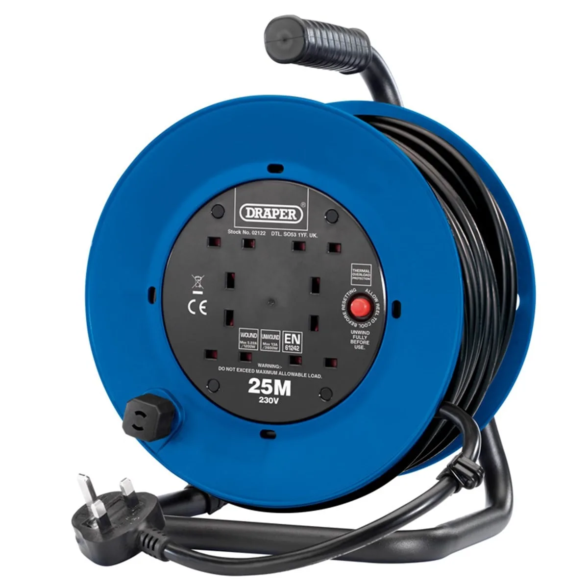 Draper Elektrik Uzatma Kablosu 1.25MM 25M/ROL