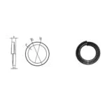 Standart Civata Rondela Yaylı Siyah