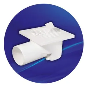 Max Yer Sifonu 10CMX10CM 40MM Yanda Çıkışlı