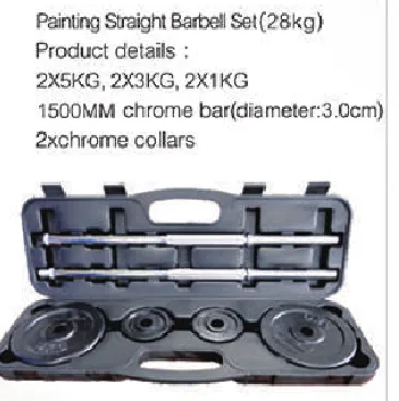 Power Barbel ve Dambıl Seti 2x1KG 2x3KG 2x5KG 150CM