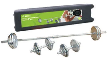 Power Barbel ve Dambıl Seti 6x0,5KG 6x1,25KG 4x2,5KG 4x5KG