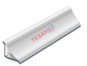 Tesay 15X15 PVC Küvet Kenar Profili (Çift Parça) 2.5MT Beyaz