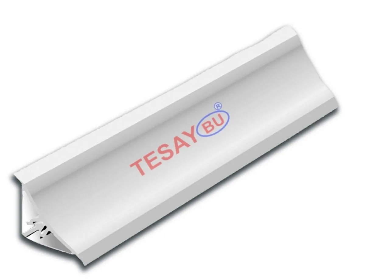 Tesay 15X15 PVC Küvet Kenar Profili (Çift Parça) 2.5MT Beyaz