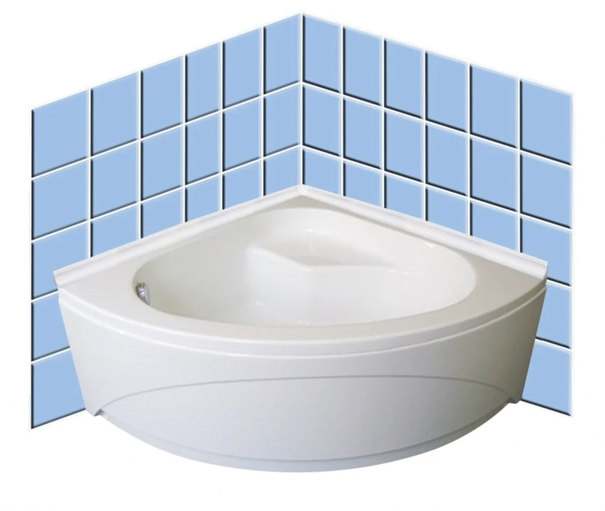 Tesay 30X30 PVC Küvet Kenar Profili (Çift Parça) 2.5MT Beyaz