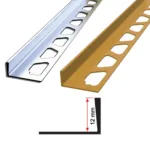 Tesay Alüminyum Fayans Bitim Çıtası 12mmx2.70mt