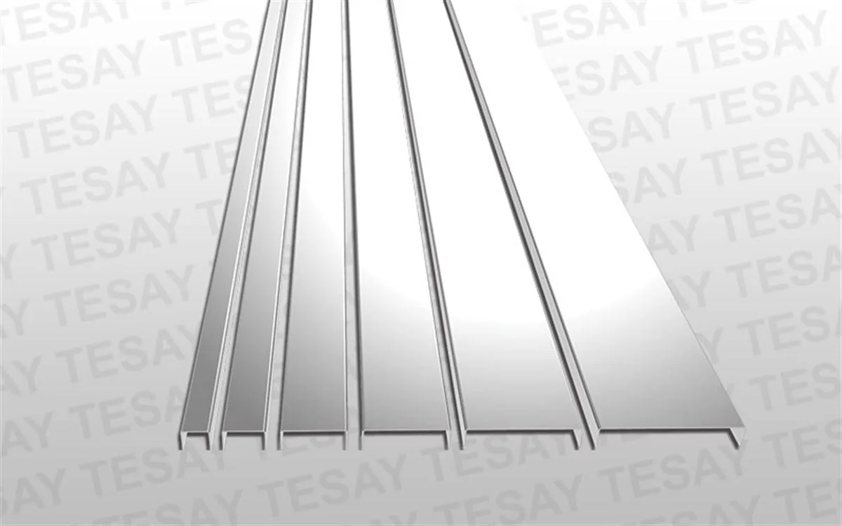 Tesay Süper Ayna Paslanmaz Çelik Bordür Profilleri 2.5MT Krom