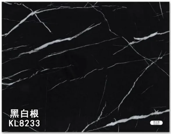 Duvar Dekorasyon Levha UV+SPC 1220X2800X2.80MT Siyah Ve Beyaz Kökler