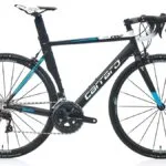 28'' Carraro Race 062 Aero 22-speed Mat Siyah-beyaz-turkuaz R1