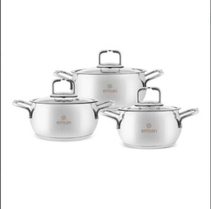 Emsan Emirgan 6 Parça Çelik Midi Set