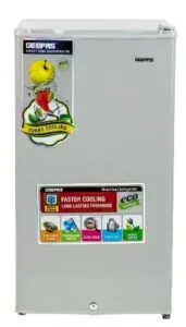 Geepas Grf115speh 110l Gümüş Mini Buzdolabı - Güçlü Kompresör, Emniyet Kilidi, Ayarlanabilir Termostat
