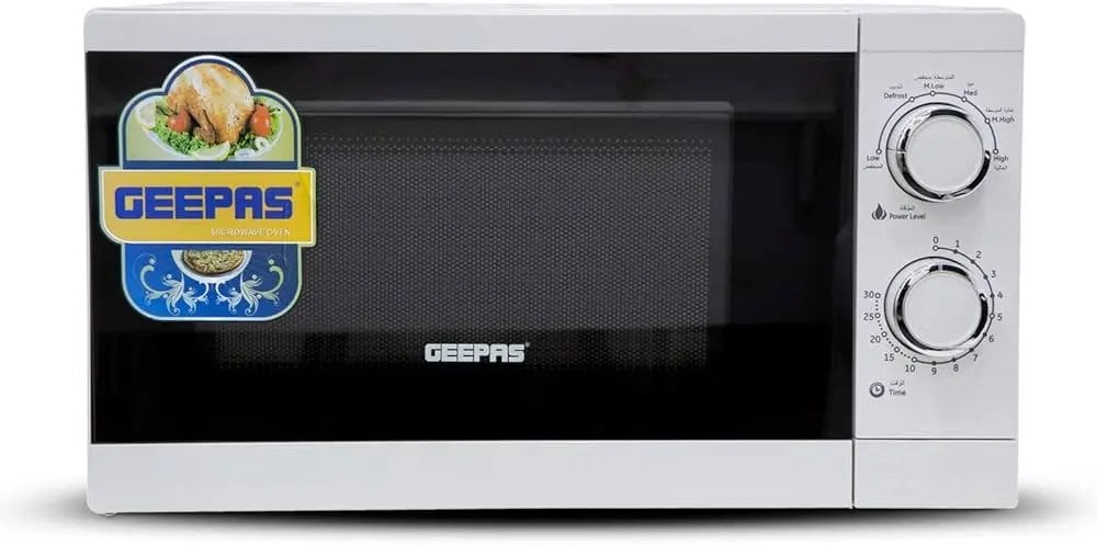 Geepas Gmo1894 20l Beyaz Solo Mikrodalga Fırın - 1200w Yüksek Güçlü Hızlı Buz Çözme Ve Isıtma Özellikli Elektrikli Fırın