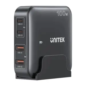 Unitek 100W Masaüstü Gan Şarj İstasyonu Siyah (P1229Abk)