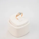 Altınbaş YZB00003 2.16gr zirkon yeşil beyaz yüzük 14 Ayar Ölçü:15.5