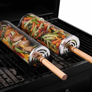 2’li Rulo Barbekü Izgara Tel Seti (31x10x10cm)