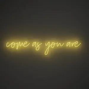 Come as you are - Neon Tabela