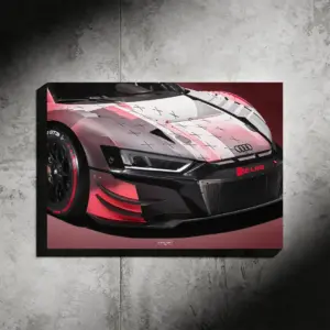 Audi R8 GT3 Araba Poster (Neon)