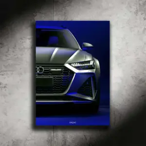 Audi RS6 NEON Araba Poster