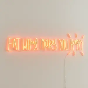Eat What Makes You Happy - Neon Tabela