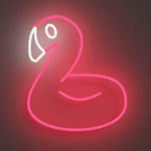 Flamingo Balon - Neon Tabela