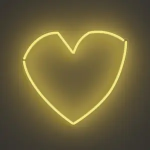 Geometric Heart, Neon Tabela