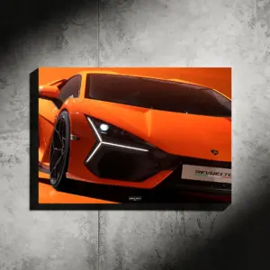 Lamborghini REVUELTO Araba Poster (Neon)