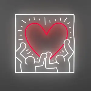 Radiant Heart, YP x Keith Haring, Neon Tabela