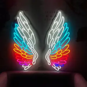 Renkli Kanat Neon Dekor