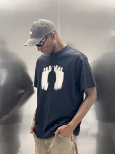 People Baski Siyah Tshirt