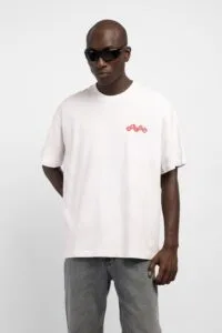 Zar Baski Beyaz Tshirt