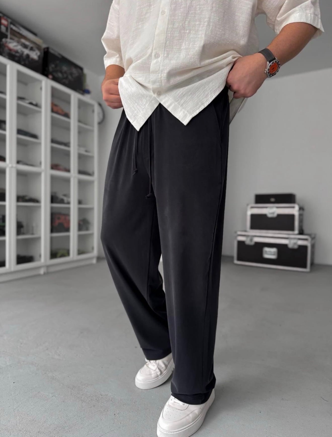 Ince Kumaş Basic Siyah Pantolon