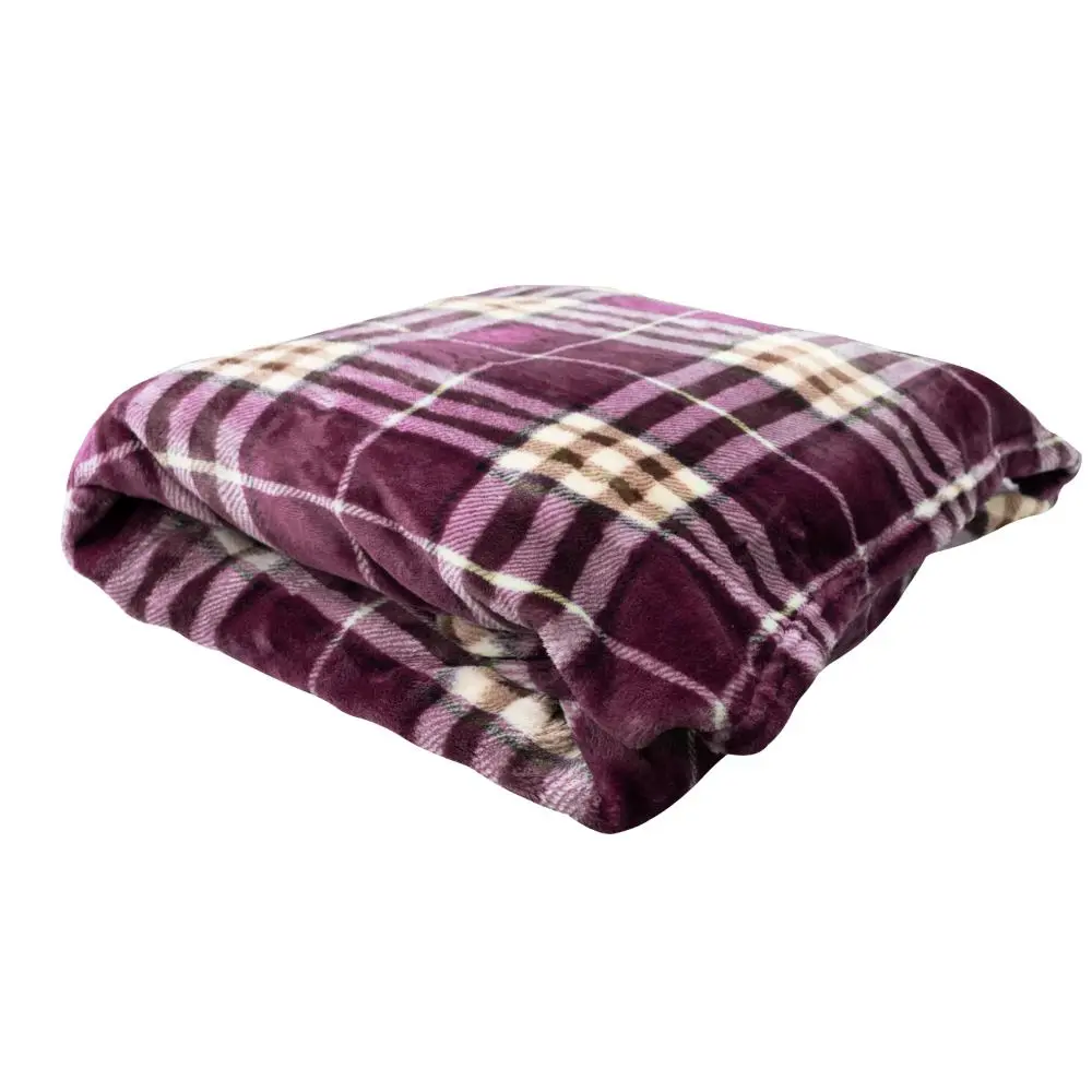 Easyhome Battaniye Polar 200X220Cm - Mor