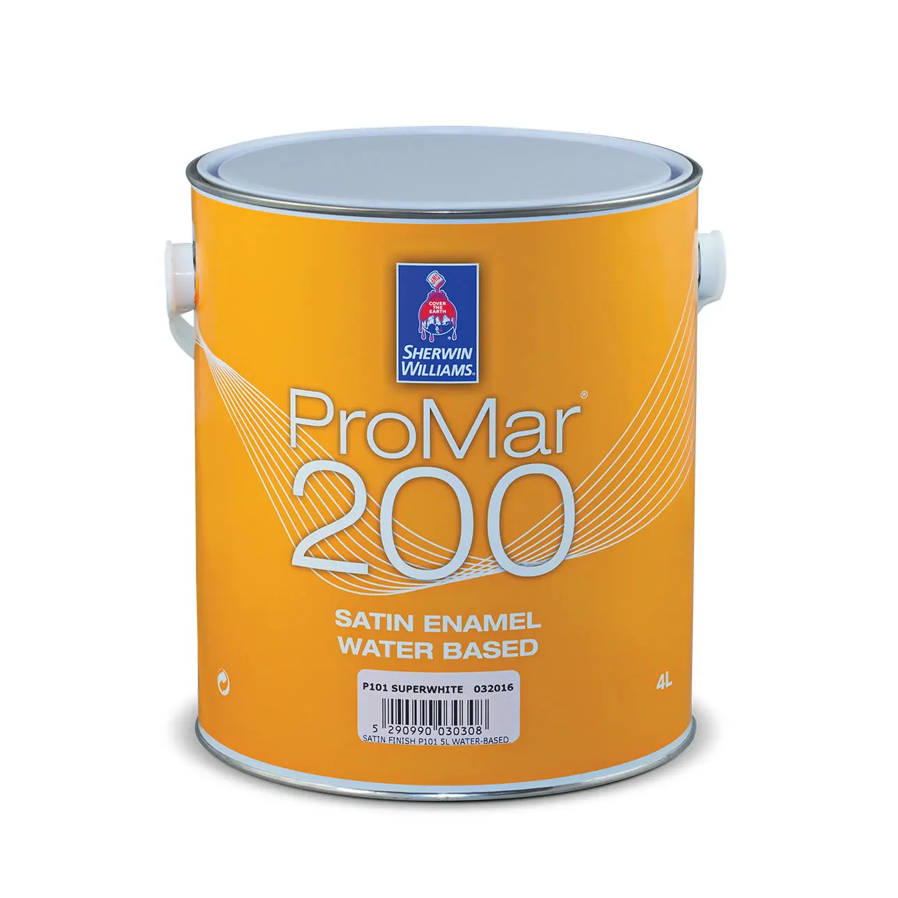Sherwin-Williams® Promar® 200 Satin Emaye Ultra Derin Baz 4L (Su Bazlı)