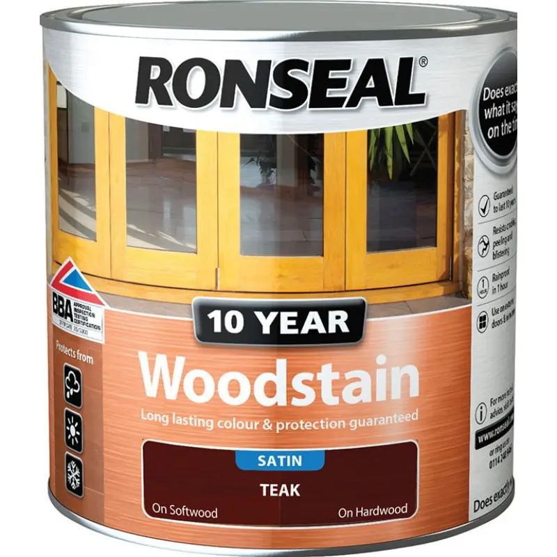 Ronseal® 10 Years Woodstain Ebony 2.5L