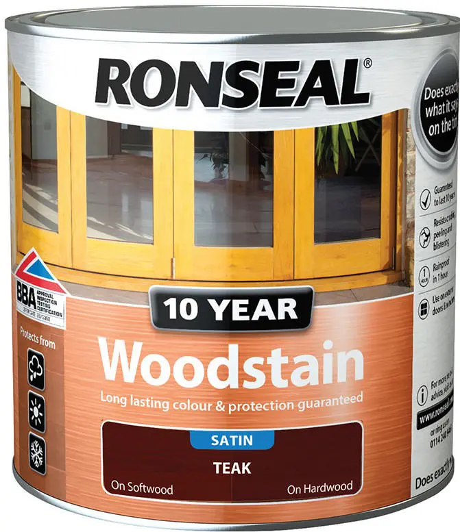 Ronseal® 10 Yıl Dayanıklı Ahşap Boyası Doğal Meşe 2.5L
