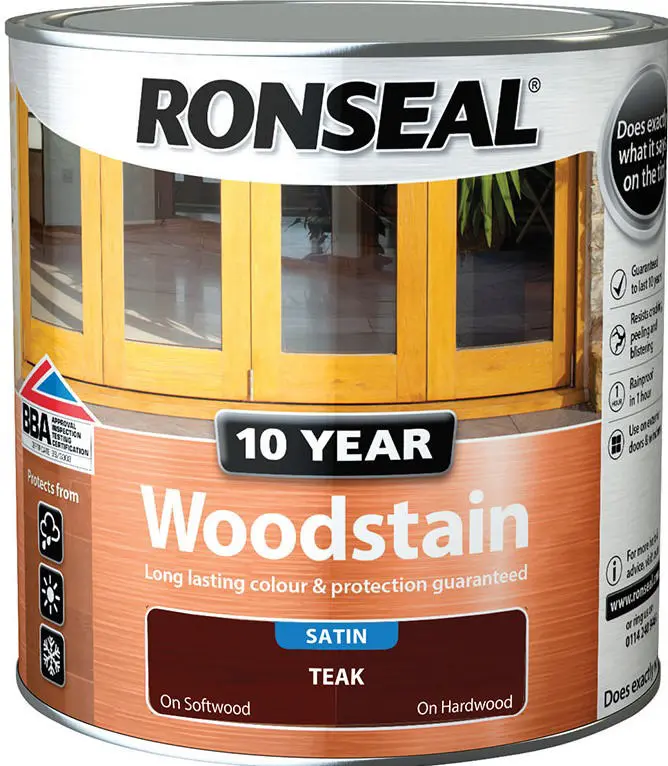 Ronseal® 10 Years Woodstain Deep Mahogany 0.75L