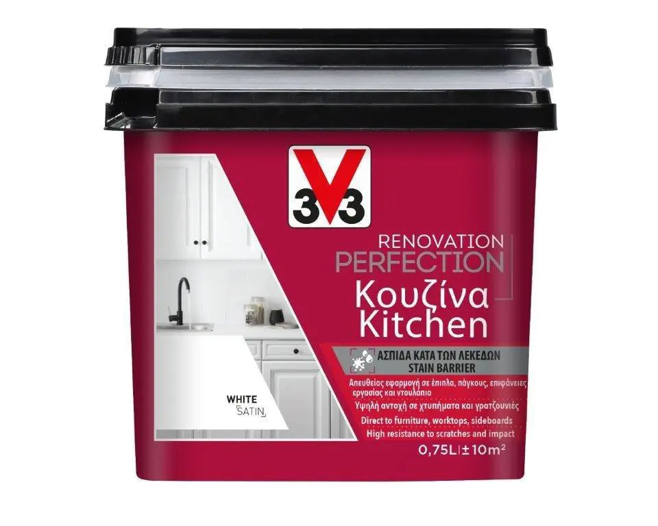 V33 Soft Grey Mutfak Yenileme Boyası 750Ml