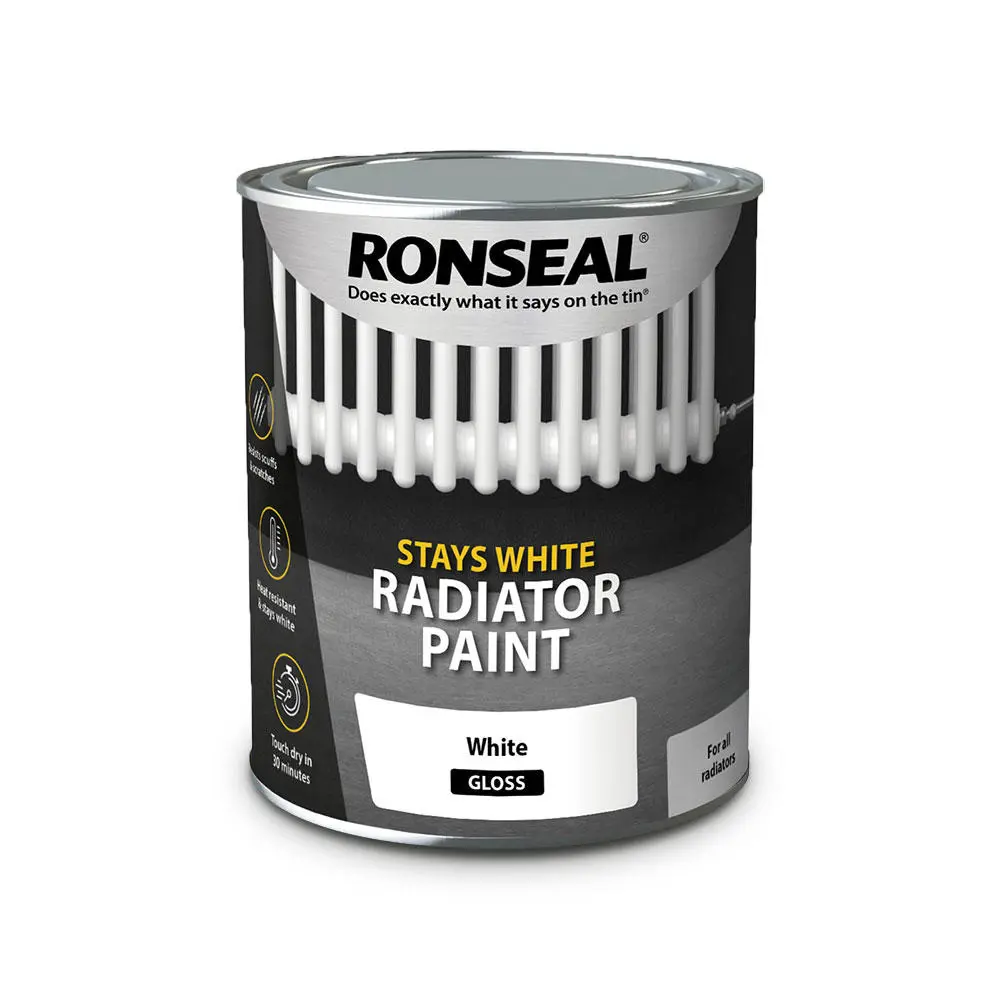 Ronseal® Stay White Radyatör Boyası Parlak 750Ml