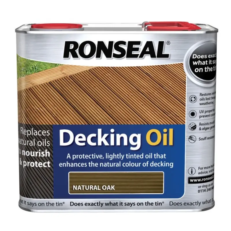 Ronseal® Decking Oil 2.5L - Natural Oak