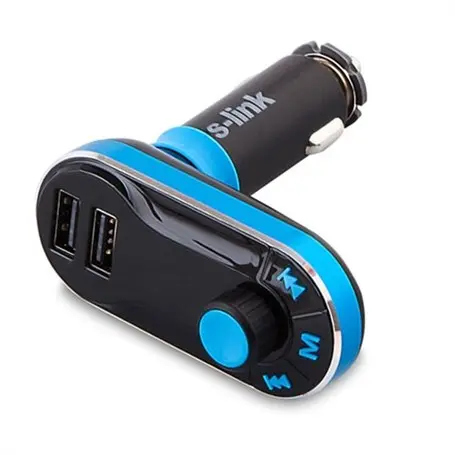 S-Link Sl-Fm66 Sd/Usb Destekli + 2.1A Usb Şarj Portlu Fm Transmitter.