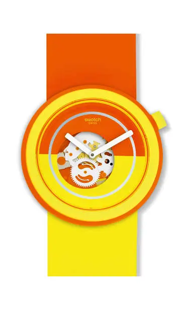 Swatch PNO100 Kol Saatleri Turuncu / Sari Popover