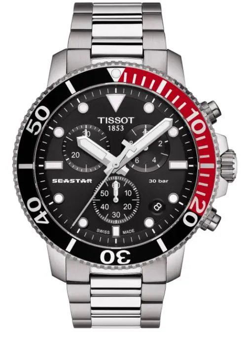 Tissot T1204171105101 Kol Saatleri Gümüş Tissot Seastar 1000 Chronograph