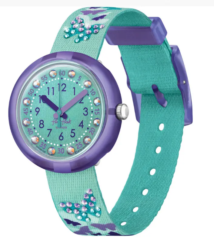 Flik Flak FPNP100 Kol Saatleri Yeşil Sparkling Butterfly
