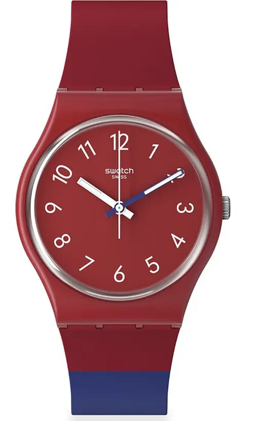 Swatch SO28R112 Mavi / Kirmizi Kol Saati