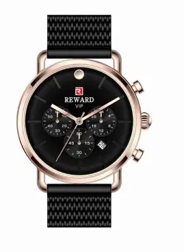Reward RD82036M Siyah/Rose Gold A141616 Kol Saati